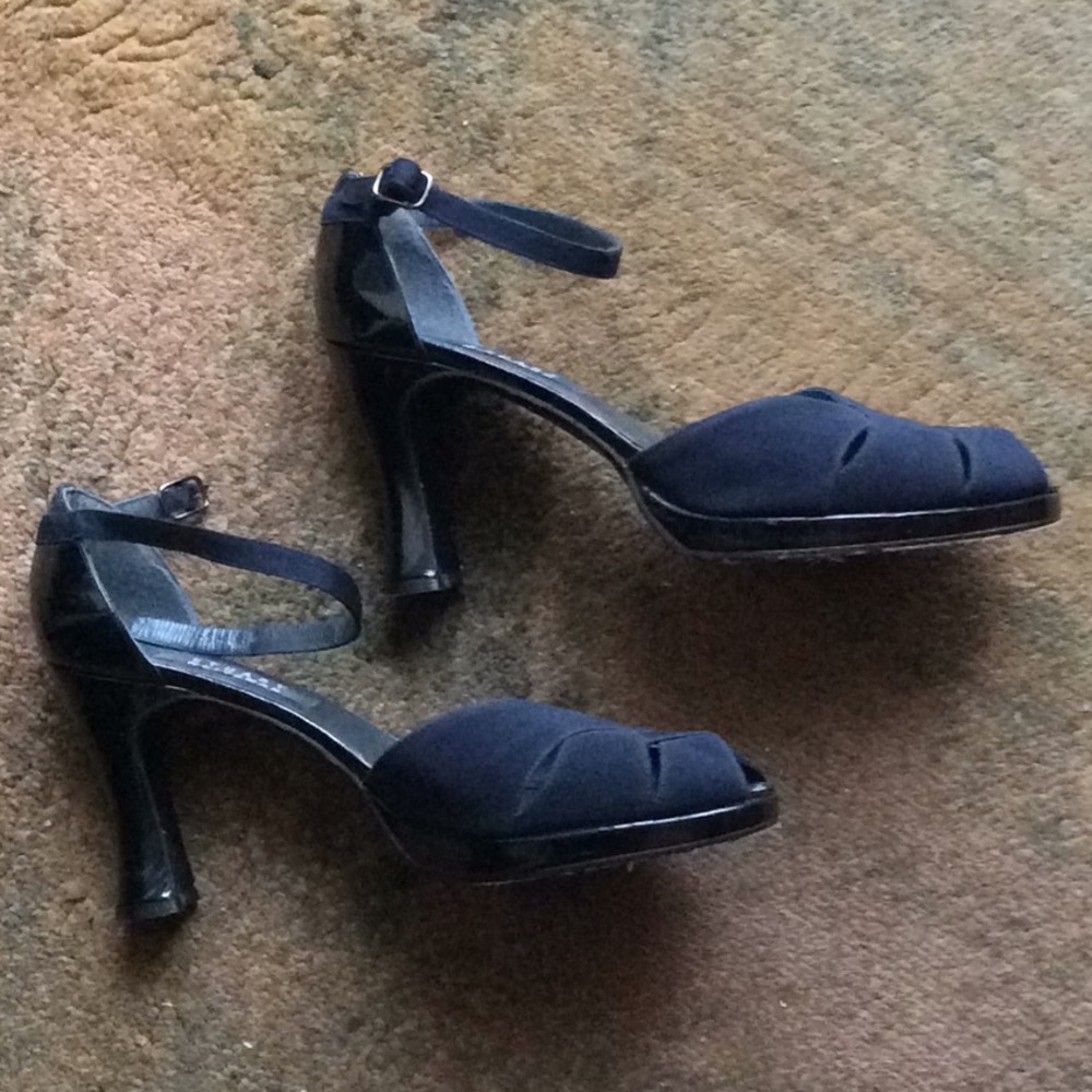 Navy blue Fabric Sandals